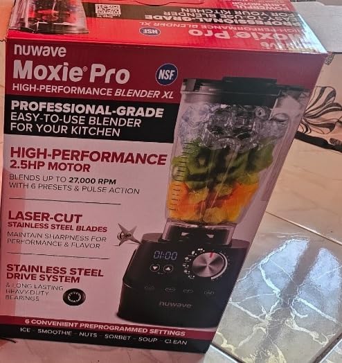 Nuwave Infinity Commercial Blender, Heavy-Duty Smoothie Blender | 2.5HP Copper Motor & Laser-Cut Blades, Quick Ice Crushing, NSF Certified, 10 Speeds, Self-Cleaning customer photo 1