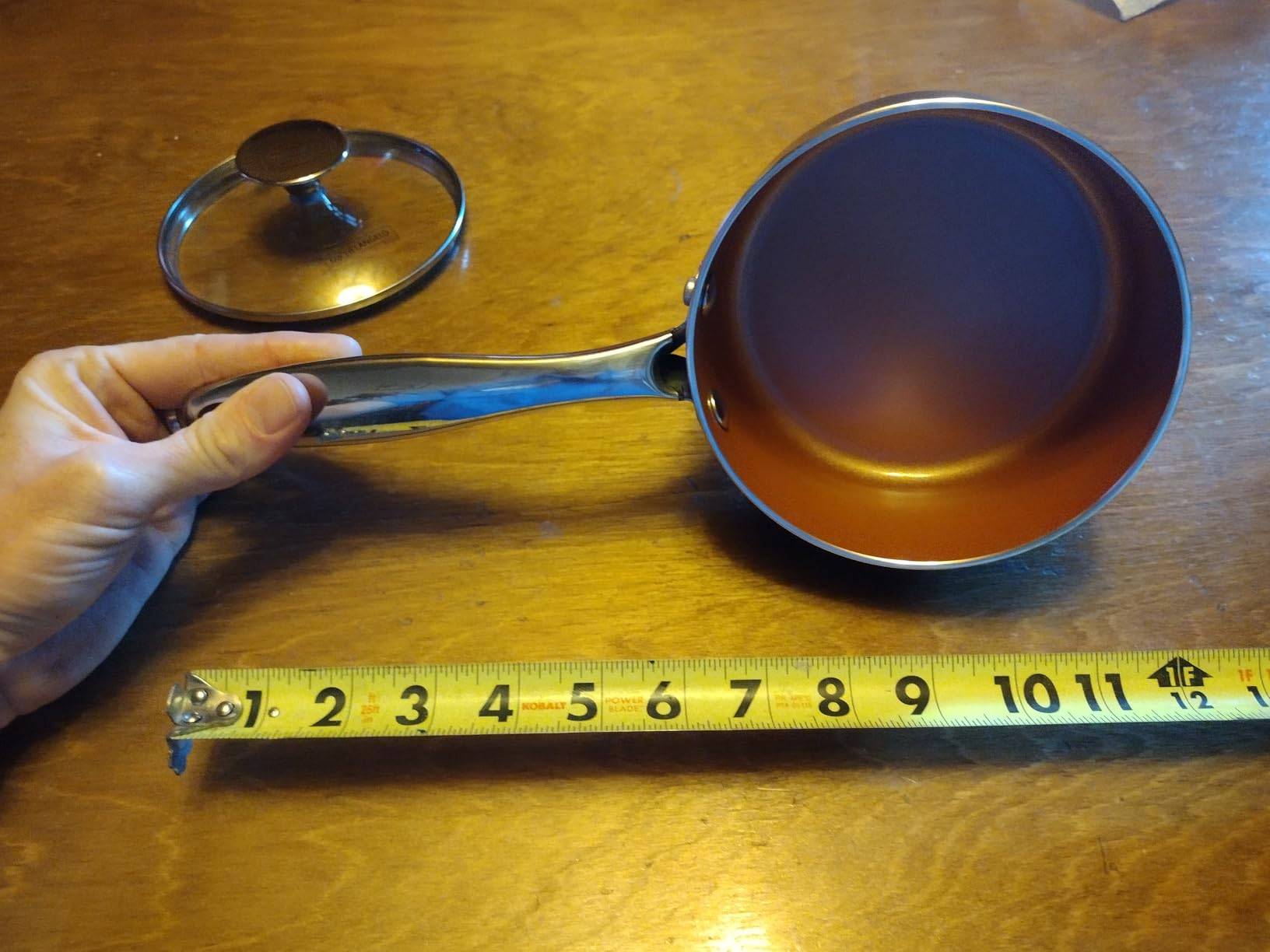 MICHELANGELO Sauce Pan Set, Ultra Nonstick Saucepan Set of 3, Ceramic Saucepans with Lids, 1 Qt & 2 Qt & 3 Qt Small Pot Set, Copper Sauce Pan with Lid customer photo 2