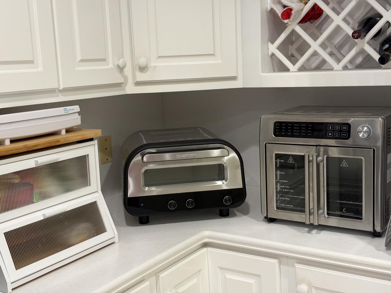 CHEFMAN Indoor Pizza Oven - Makes 12 Inch Pizzas in Minutes, Heats up to 800F - Countertop Electric Pizza Maker with 5 Touchscreen Presets, Pizza Stone and Peel Included - Stainless Steel customer photo 1