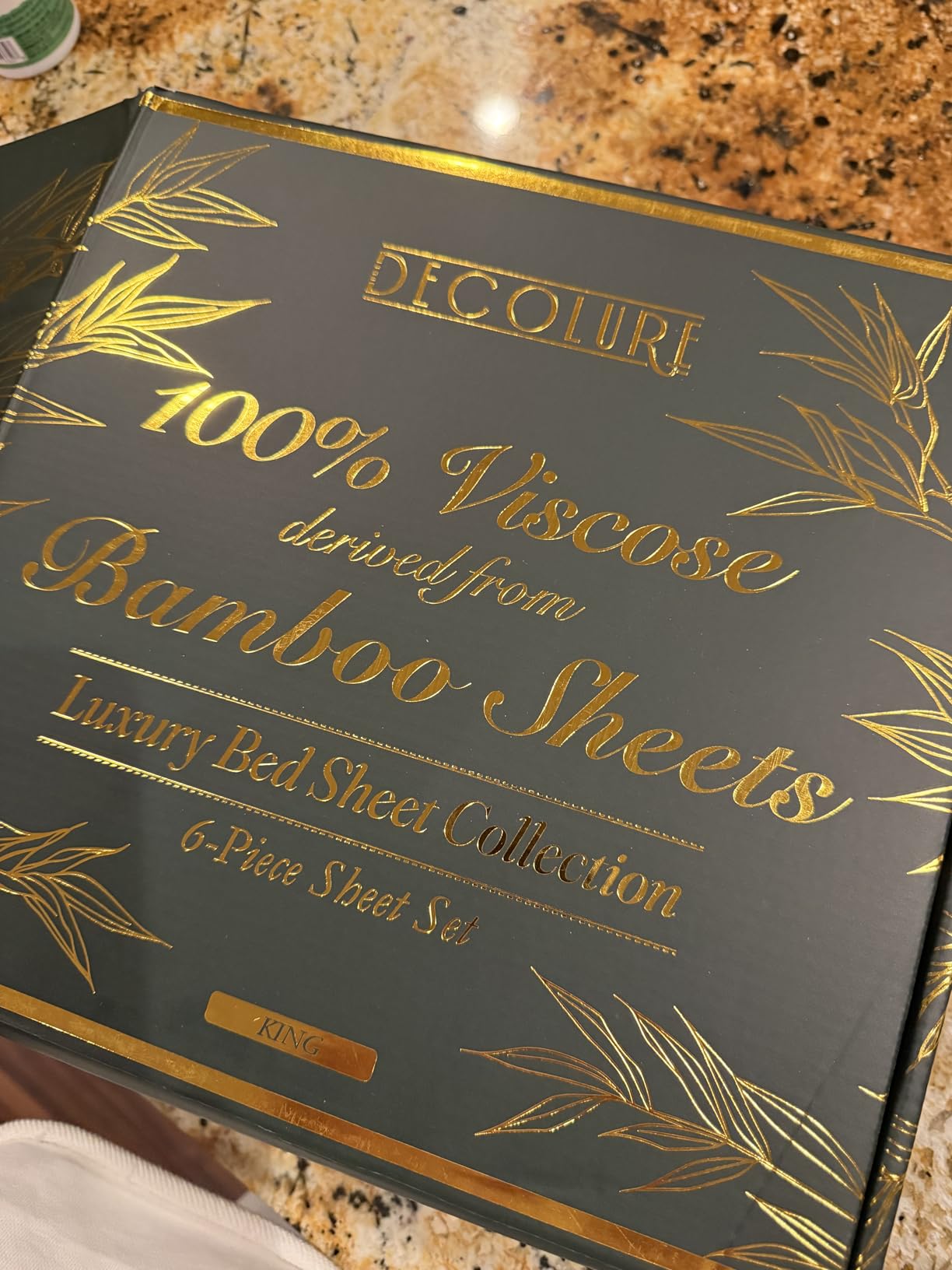 DECOLURE 100% Viscose Derived from Bamboo Sheets Queen Size, 6 Pc Set | Naturally Cooling Sheets for Hot Sleepers | Luxury, Ultra Soft Queen Bed Set | Deep 17