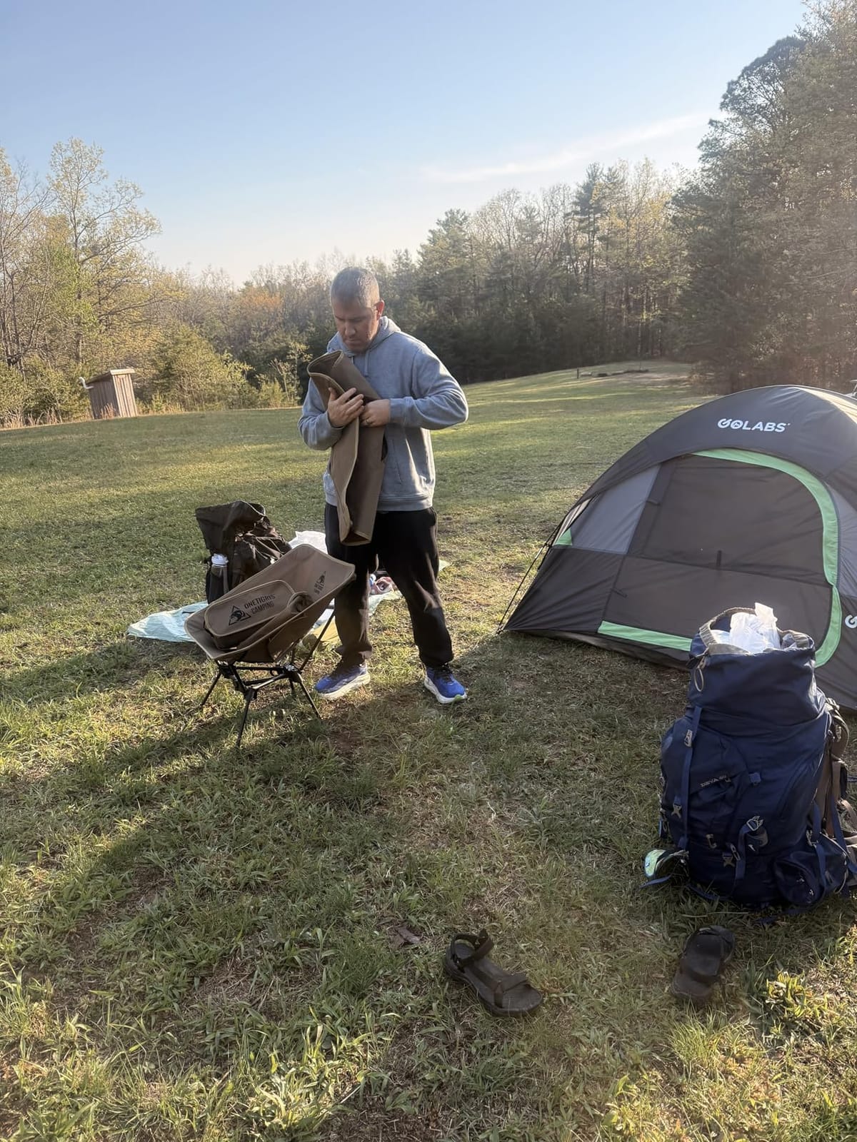 ONETIGRIS Tigerblade Camping Chair, Lightweight Folding Backpacking Hiking Chair, Compact Portable 330 lbs Capacity customer photo 1