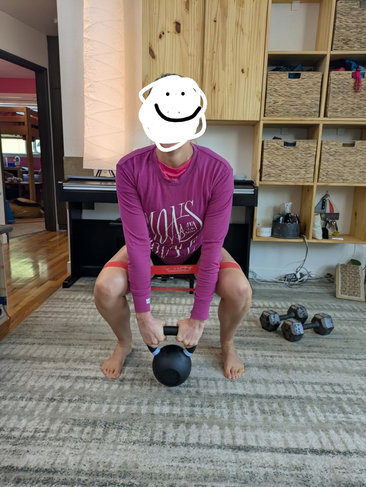 Yes4All Powder Coated Kettlebell, Cast Iron Core Kettlebells customer photo 2