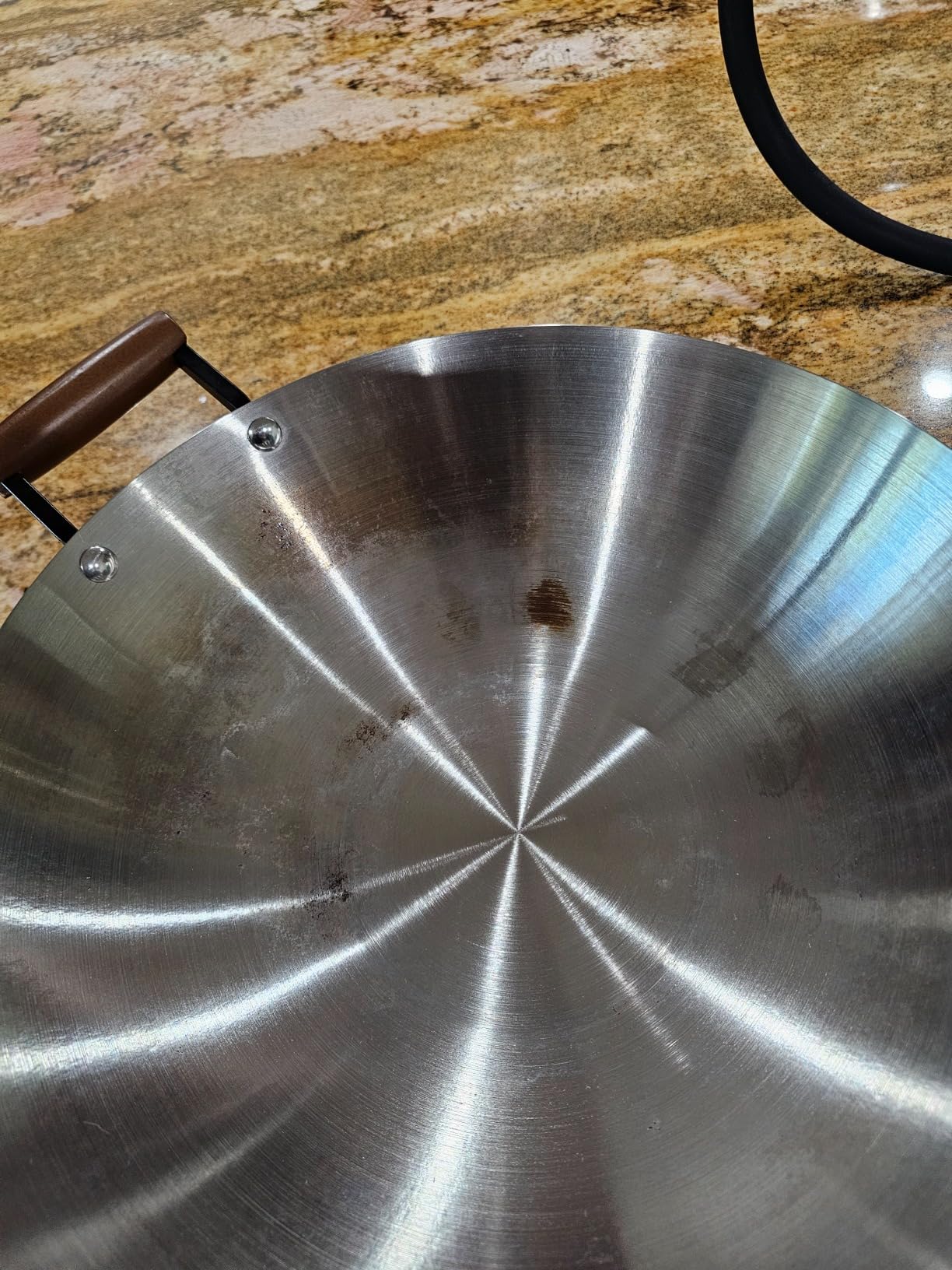 Oster Sangerfield 14-Inch Stainless Steel Wok With Wood Handles, Durable Non-Stick Stir Fry Pan for Gas and Electric Stovetops customer photo 2