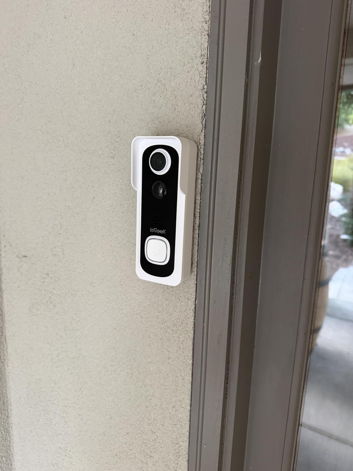ieGeek Doorbell Camera Wireless No Subscription, 2K 3MP HD View PIR Motion Detection, Wireless Video Doorbell with Chime 2-Way Talk, Only Supports 2.4GHz WiFi, Local & Cloud Storage, White customer photo 1