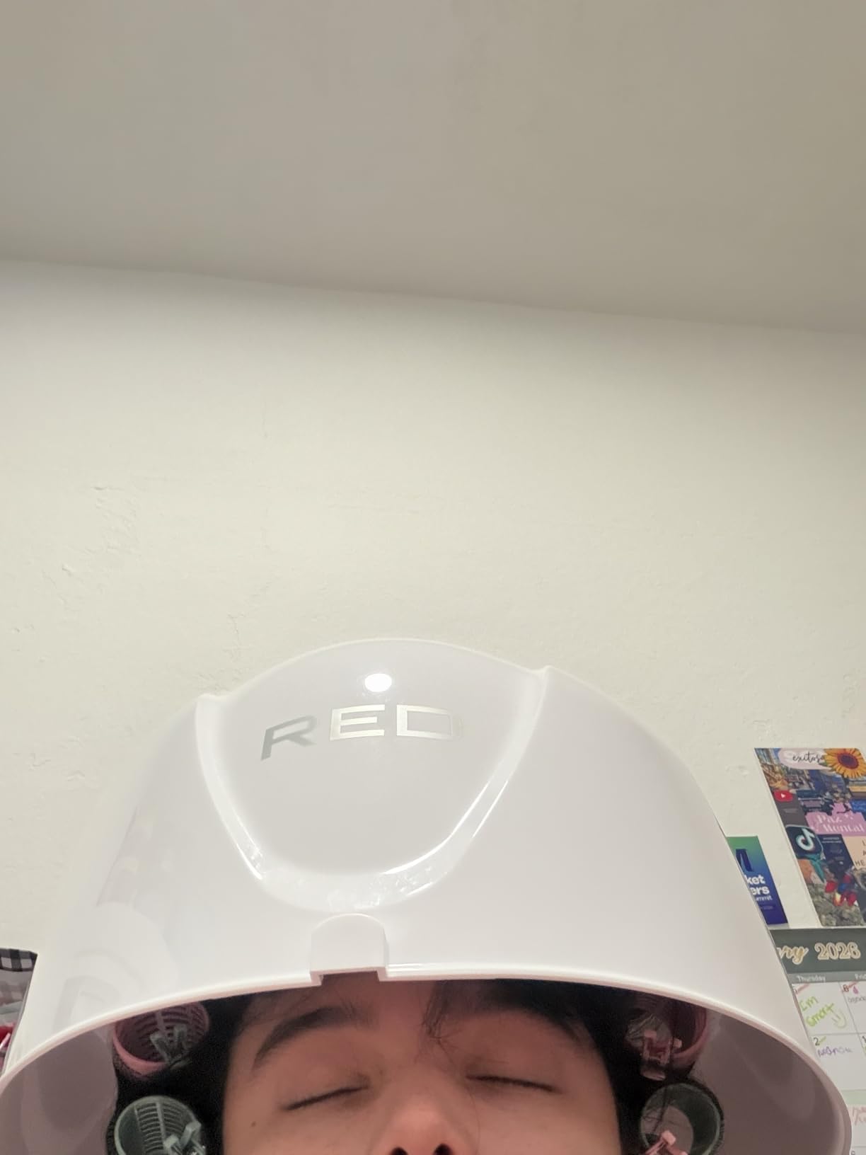 Red by Kiss 3000 Ceramic Tourmaline Professional Hood Dryer, 4 Heat Settings Blow Dryer for Home & Salon, Height Adjustable Convenient Big Hood Size Extra Coverage (1875 Wattage) customer photo 1