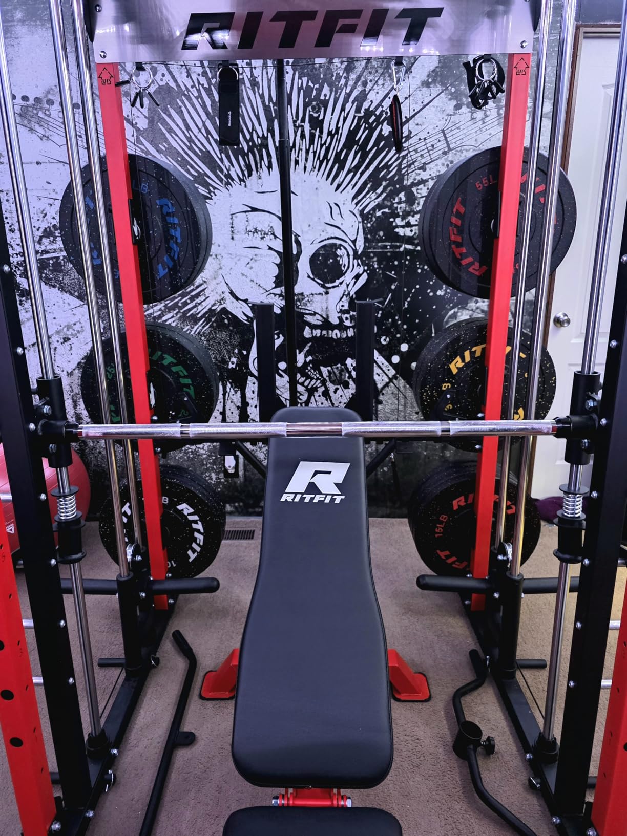 RITFIT Adjustable Weight Bench, Incline Decline Flat, 1300LB Capacity | Full Body Workout Bench for Home Gym Strength Training, 10 Backrest Positions, 3 Seat Angles, Heavy Duty Steel Frame customer photo 1
