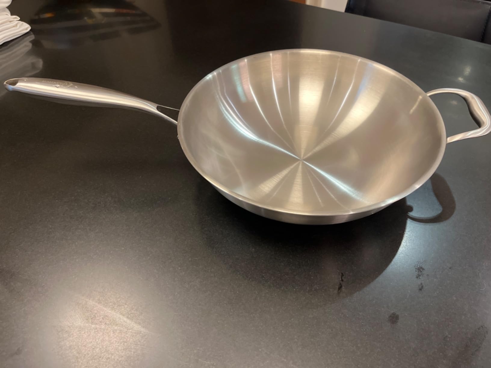 LOLYKITCH 13-Inch Stainless Steel Wok with Glass Lid | Detachable Handle | Uncoated Tri-Ply Stir Fry Pan | Everyday Cooking Wok for Induction & Glass| Flat Bottom | SGS Certified Cookware | PFOA-FREE customer photo 2
