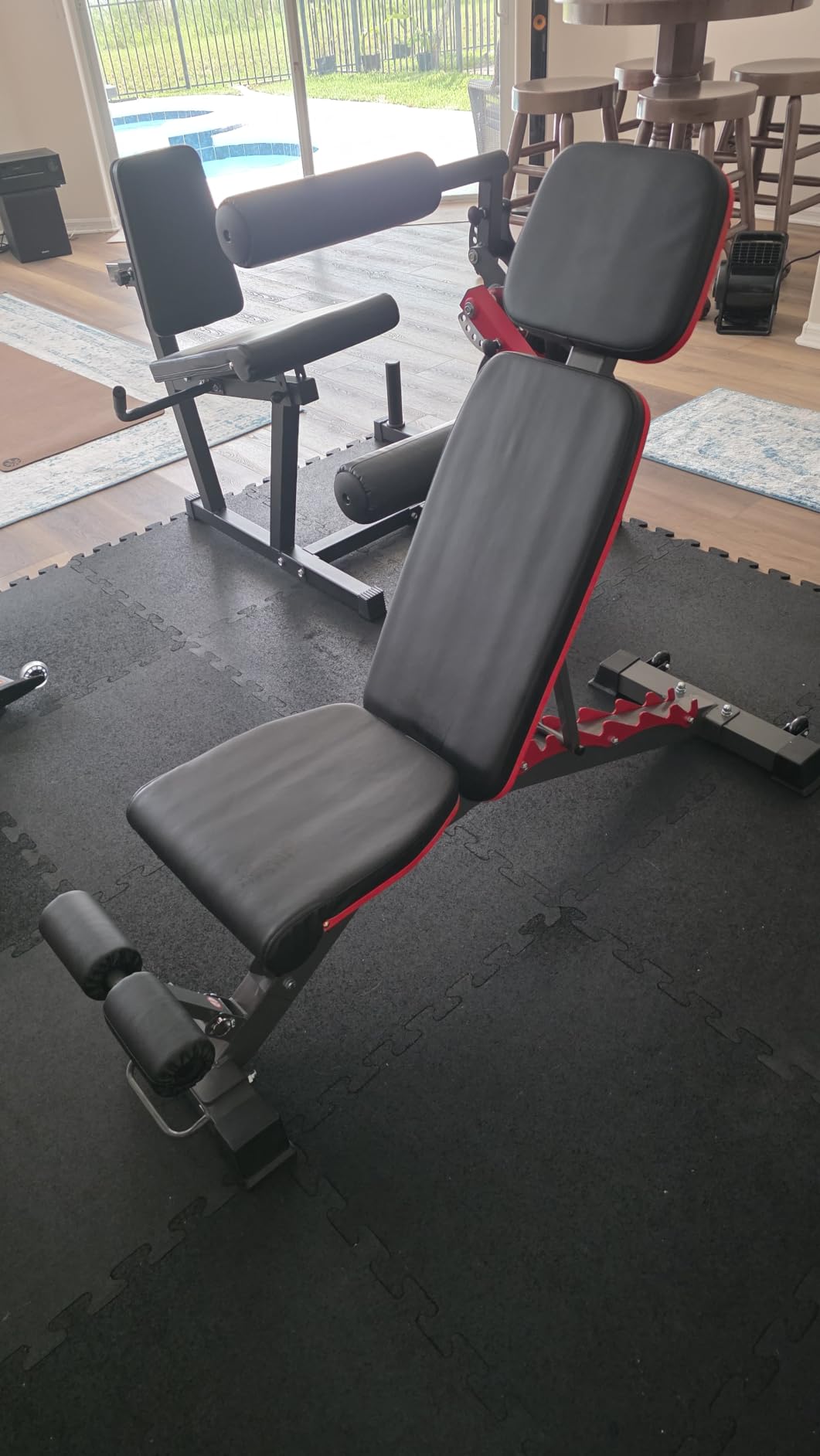 1200LBS Adjustable Weight Bench Press, Heavy-duty Workout Bench for Home Gym, Extra Headrest, Incline Decline strength Training Bench Press for Full Body Workout Extrem Stable customer photo 2