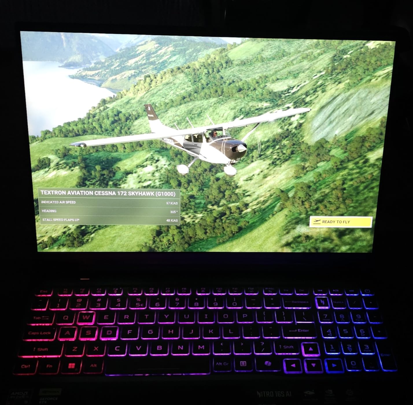 Acer Nitro 16S AI Copilot+ PC Gaming Laptop, AMD Ryzen AI 9 365 Processor, NVIDIA GeForce RTX 5070 Ti Laptop GPU, 16 WQXGA IPS 180Hz Display, 32GB DDR5, 2TB Gen 4 SSD, Wi-Fi 6E, AN16S-61-R5K4 customer photo 1