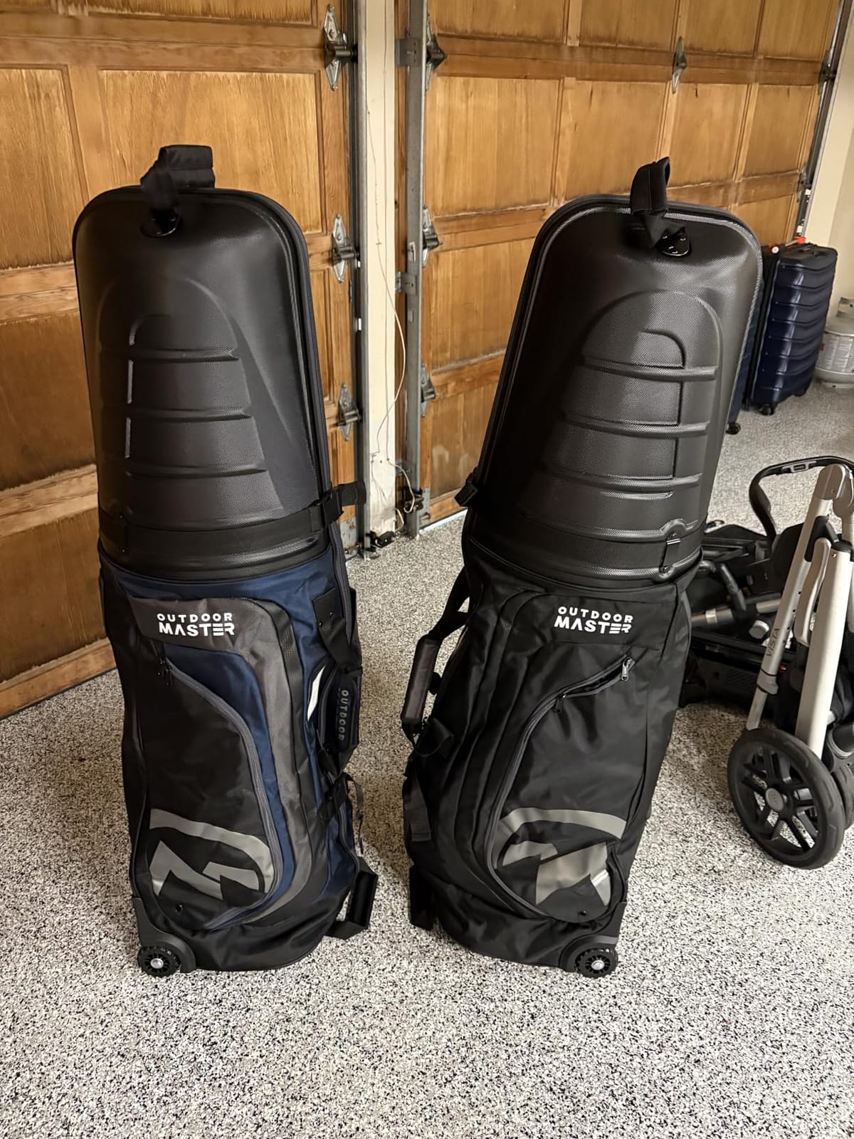 OutdoorMaster Golf Travel Bags for Airlines with Wheels and Hard Case Top | Protect Golf Clubs, 1680D Nylon Waterproof Fabric, Compact Folding, Accessories Compartment, Easy to Maneuver customer photo 2