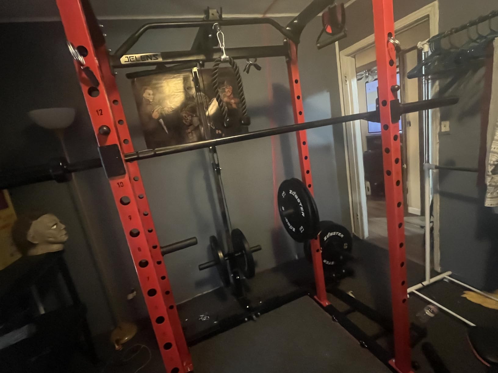 7 ft Olympic Barbell, 45 lb Weight Bar, 2-Inch Sleeves | 1000-Pound Capacity, Hybrid Needle Bearings, Brass Bushings, 28 mm Knurl, Dual Grip Marks, Squats, Deadlifts, Bench Presses customer photo 2