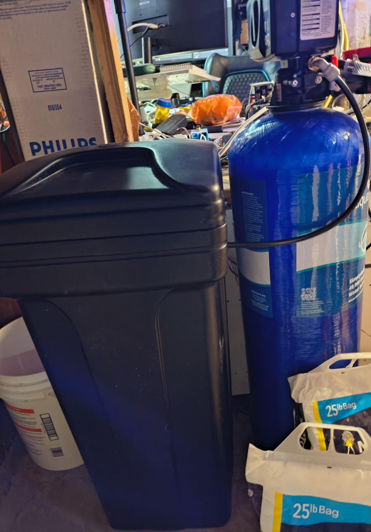 Aquasana SimplySoft Whole House Water Softener | 60K Grain | WH-SF60-BASE | Hard Water Reduction | 16.6 GPM | Metered Regeneration | Salt-Saving Efficiency | Base Tank & Cabinet | 5/10-Year Warranty customer photo 1