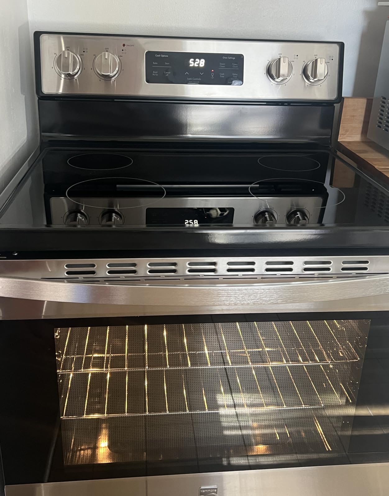 Kenmore 5.2 cu ft. Rear Control Electric Range - White | 4 Cooktop Elements - Steam Clean Oven & Hidden Bake for Easy Cleaning - Ultra-Durable Chrome Racks & Storage Drawer customer photo 2