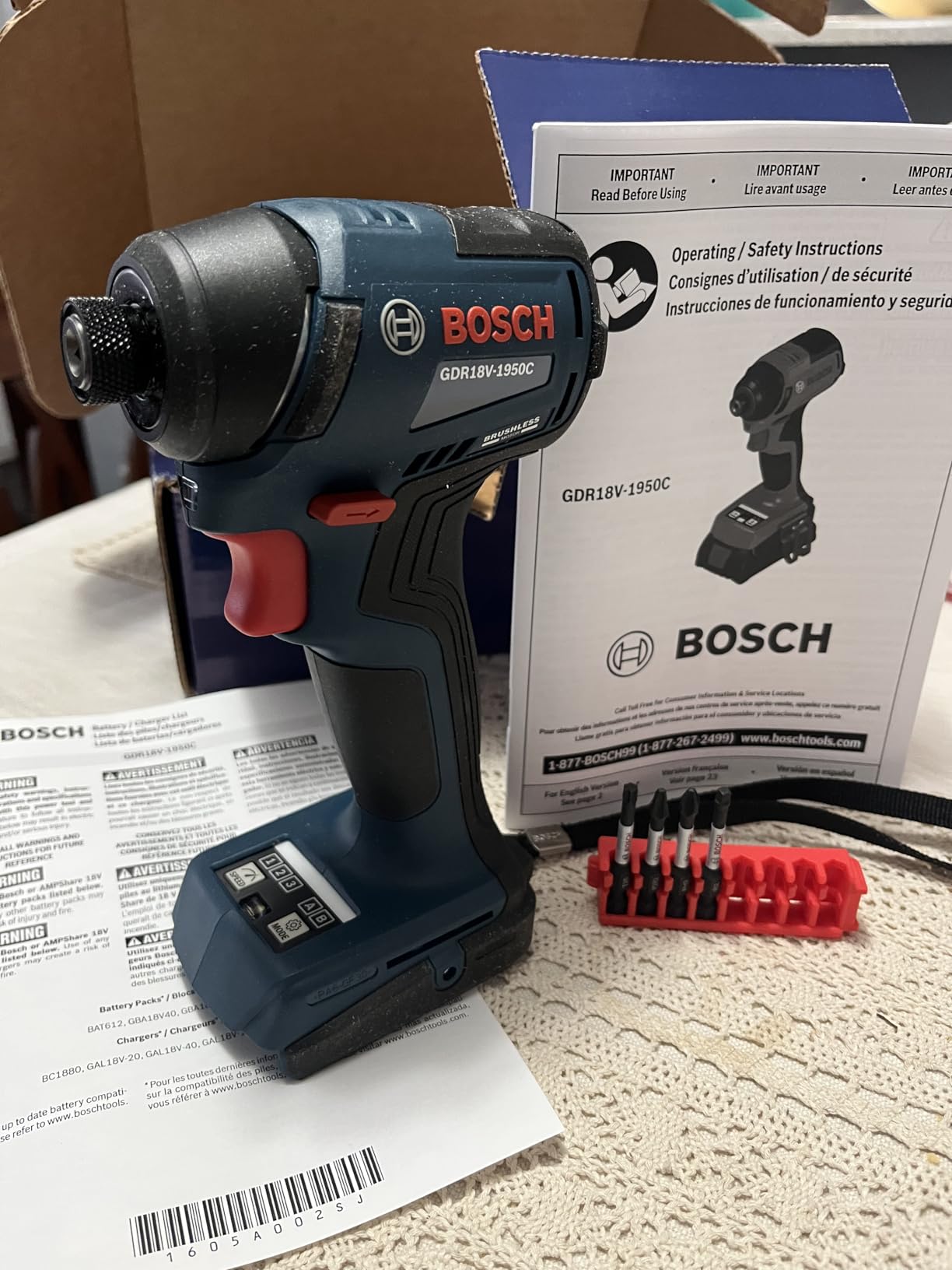 Bosch GDR18V-1950CN 18V Brushless Impact Driver (Bare Tool) customer photo 1