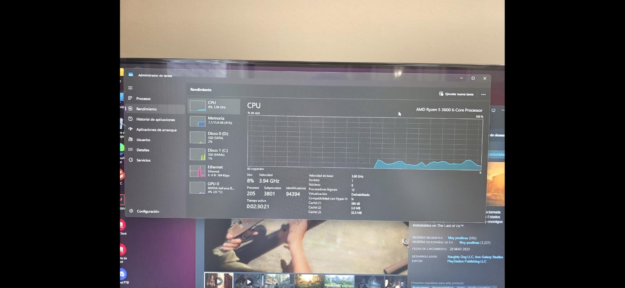 MXZ Gaming PC Computer R5 3600, RTX 4060, 16G DDR4, NVME 500G, A520, 6RGB Fans, Win 11 Pro Ready to use, Gamer Desktop Computer customer photo 2