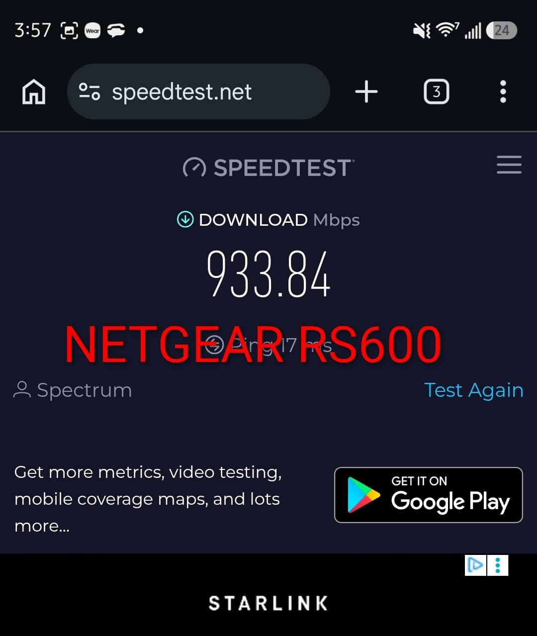 NETGEAR Nighthawk Tri-Band WiFi 7 Router (RS600) - Router Only, BE18000 Wireless Speed (up to 18 Gbps) - 10 Gig Internet Port - Covers up to 3,300 sq. ft., 150 Devices customer photo 2