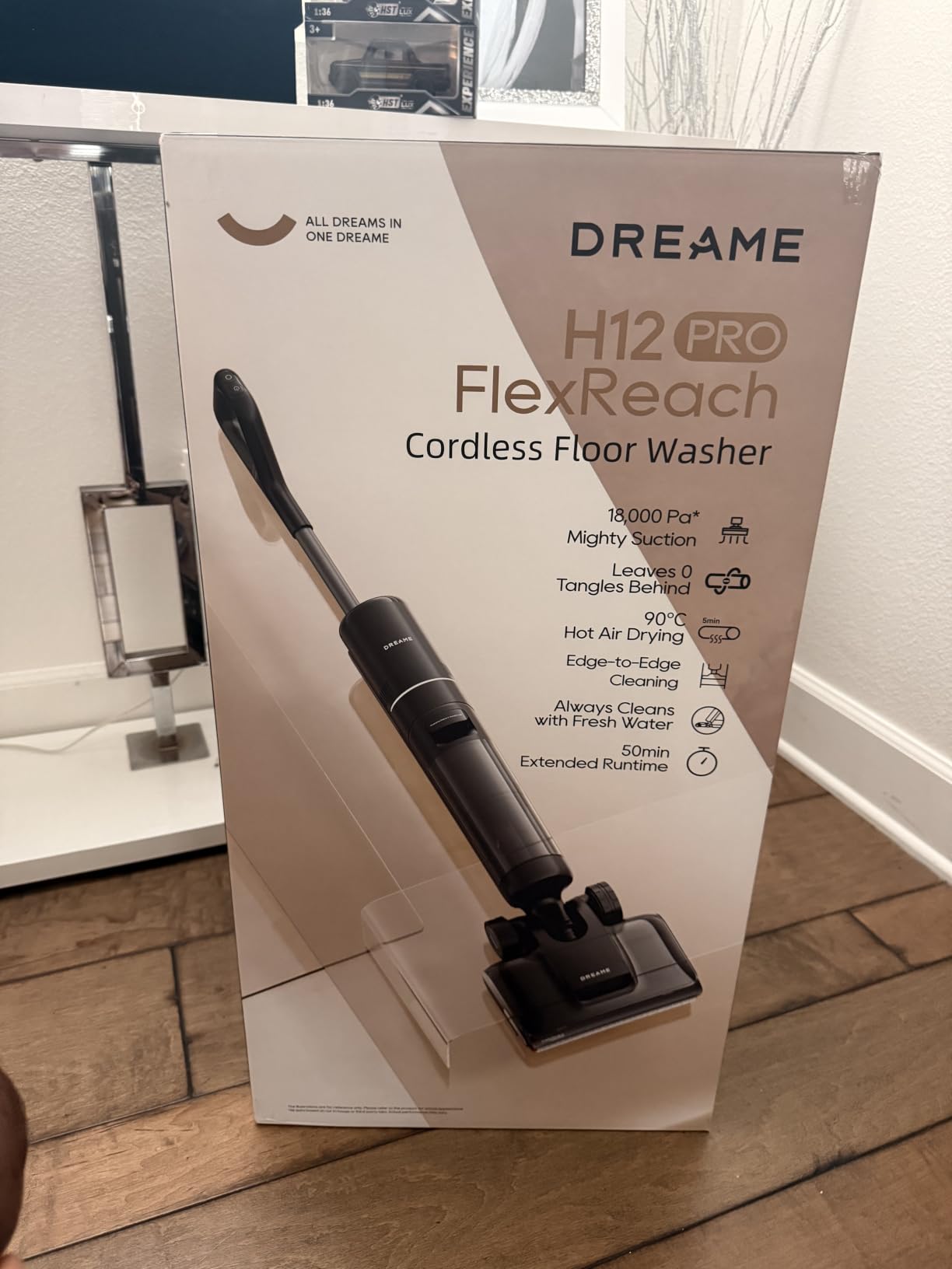 DREAME H12 Pro FlexReach Wet Dry Vacuum Cleaner, 0 Tangle Cordless Vacuum Mop All-in-One for Hard Floors, 180° Lie-Flat Floor Cleaner Machine with 194°F Hot Self-Cleaning, 50Mins Runtime customer photo 2