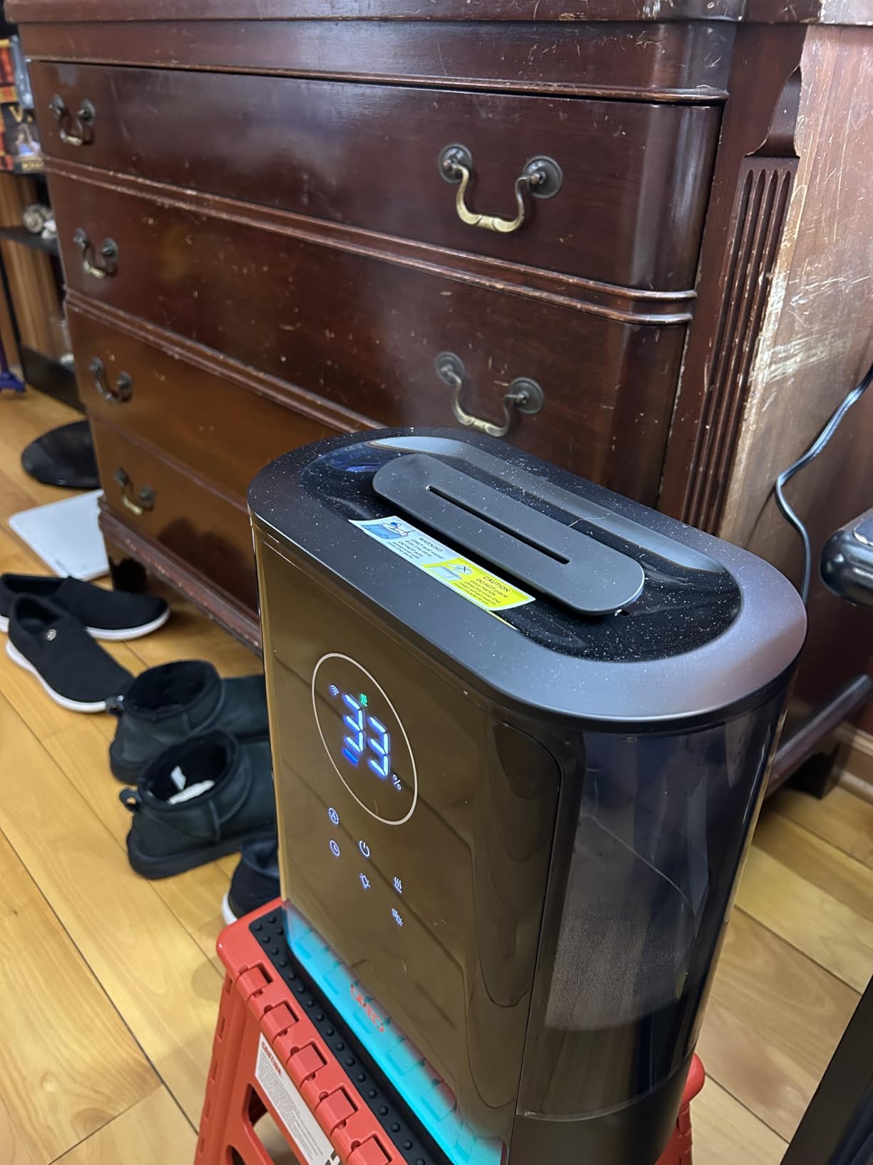 DREO 8L Smart Humidifier Large Room 600ft2, HM717S, 80H Runtime Supersized Warm and Cool Mist Humidifiers for Bedroom Baby, 28dB Quiet Air Humidifier for Plants Indoor, Home, Whole House, Silver customer photo 2