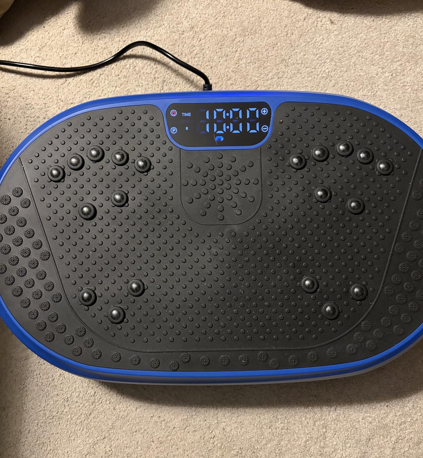 HVX Vibration Plate Exercise Machine for Lymphatic Drainage, Vibrating Fitness Platform 450 lbs Capacity Full Body Shaker Workout Equipment, Vibration Platform Machine Shaping Vibrate Board Sport Home customer photo 1