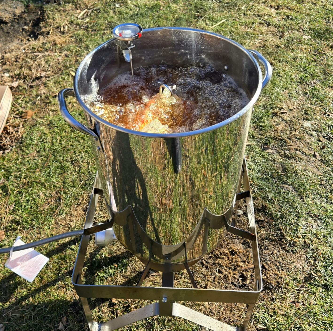 30QT Turkey & 10QT Fish Fryer | Stainless Steel | Cover | Skimmer Included | 50,000BTU Propane Burner | Outdoor Fryer | Seafood Boil Pot | Crab Shrimp & Crawfish Boiler with Basket customer photo 2
