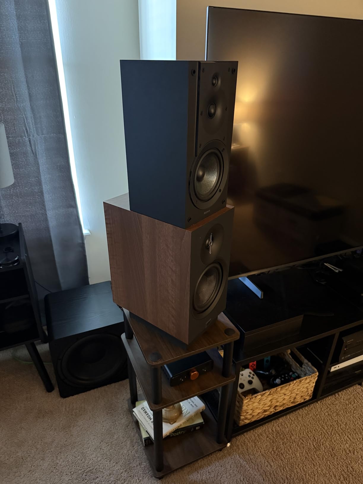 ELAC Debut 3.0 DB63-WN Bookshelf Speakers, Walnut (Pair) - 1