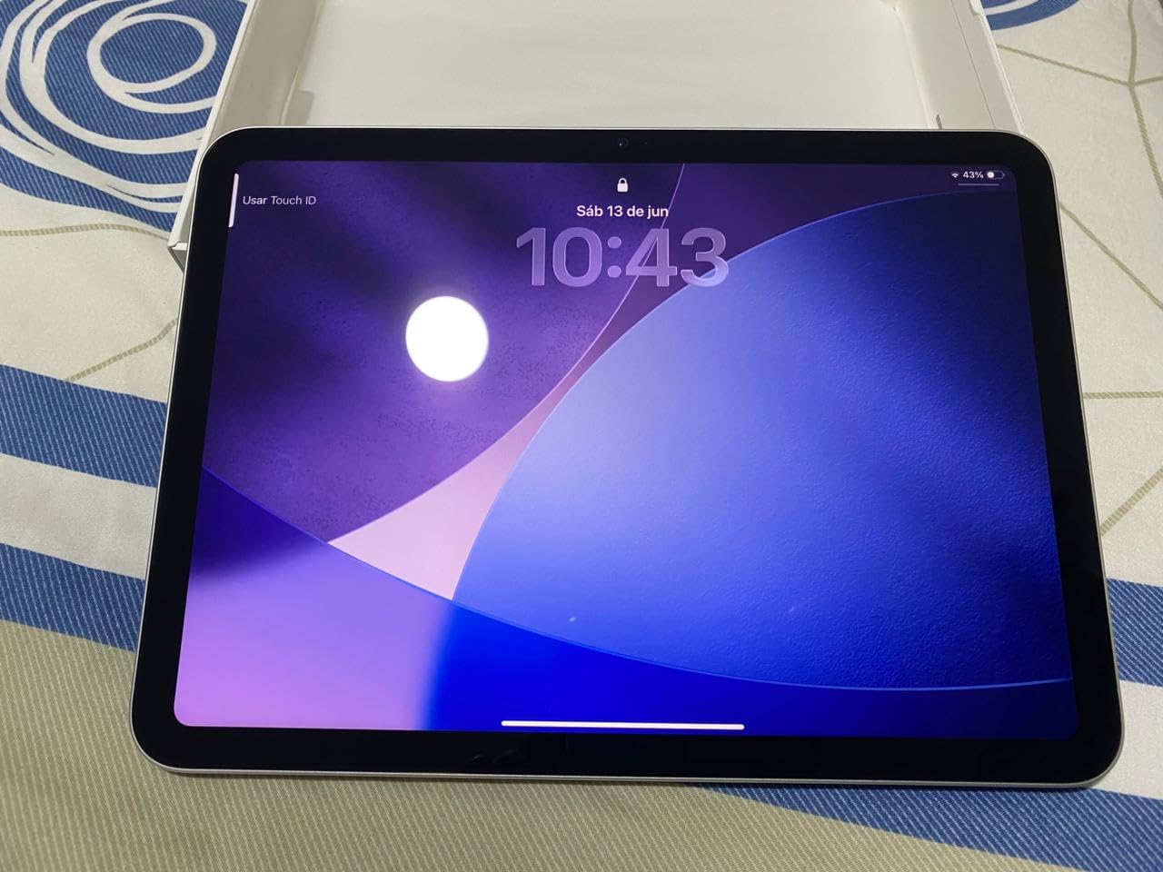 Apple iPad 11-inch: A16 chip, 11-inch Model, Liquid Retina Display, 128GB, Wi-Fi 6, 12MP Front/12MP Back Camera, Touch ID, All-Day Battery Life — Blue customer photo 1