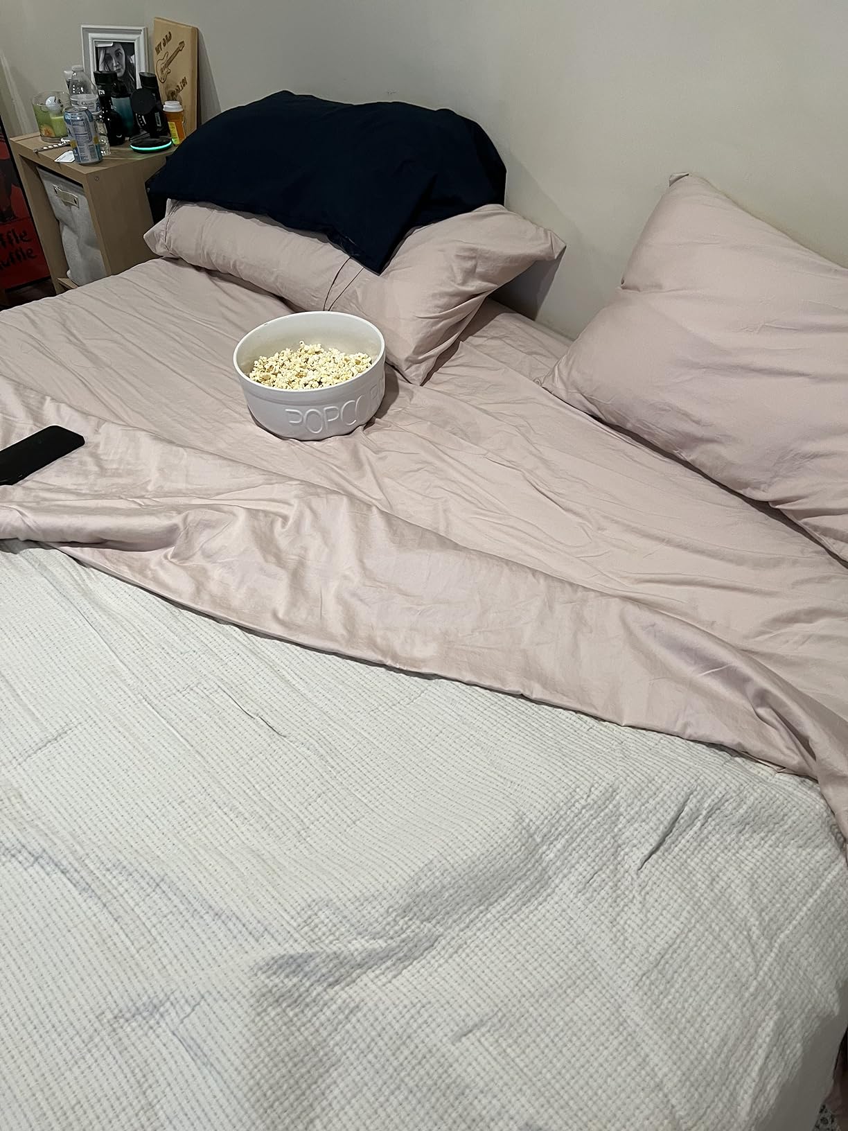 Bedlifes 100% French Linen King Bed Sheet Set - 16