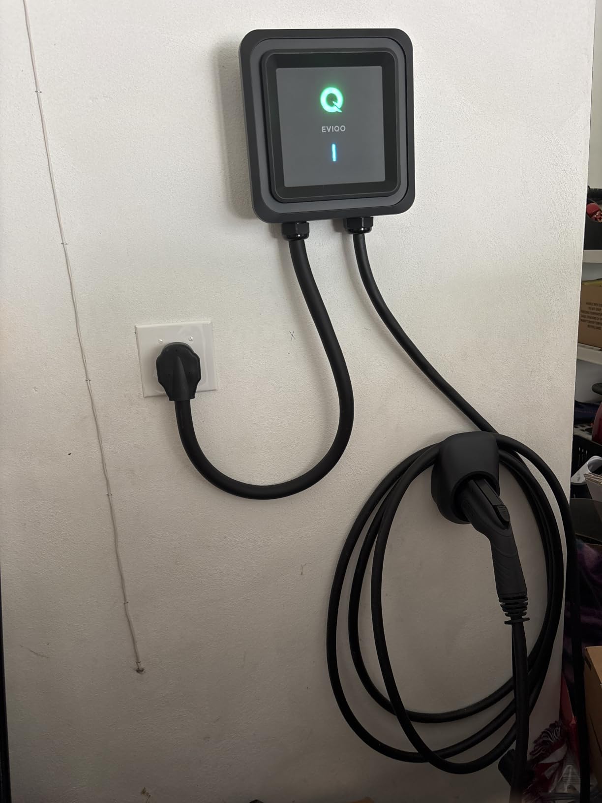 Level 2 EV Charger NACS 48A - Hardwired 240V Wall Charging Station | up to 50 mph, 25ft Cable, Enhanced WiFi (2.4GHz), Smart App, Weatherproof Indoor/Outdoor (IP66, NEMA 4), UL & ETL Certified customer photo 2