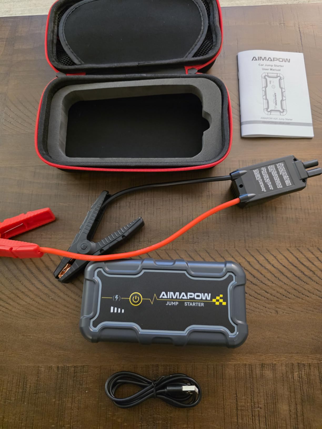 8000A 160PSI Jump Starter with Air Compressor, 12V Car Battery Jump Starter Power Bank(All Gas/12L Diesel), Car Starter with LED Flashlight, Force Start, Jump Pack with Jump Leads customer photo 1
