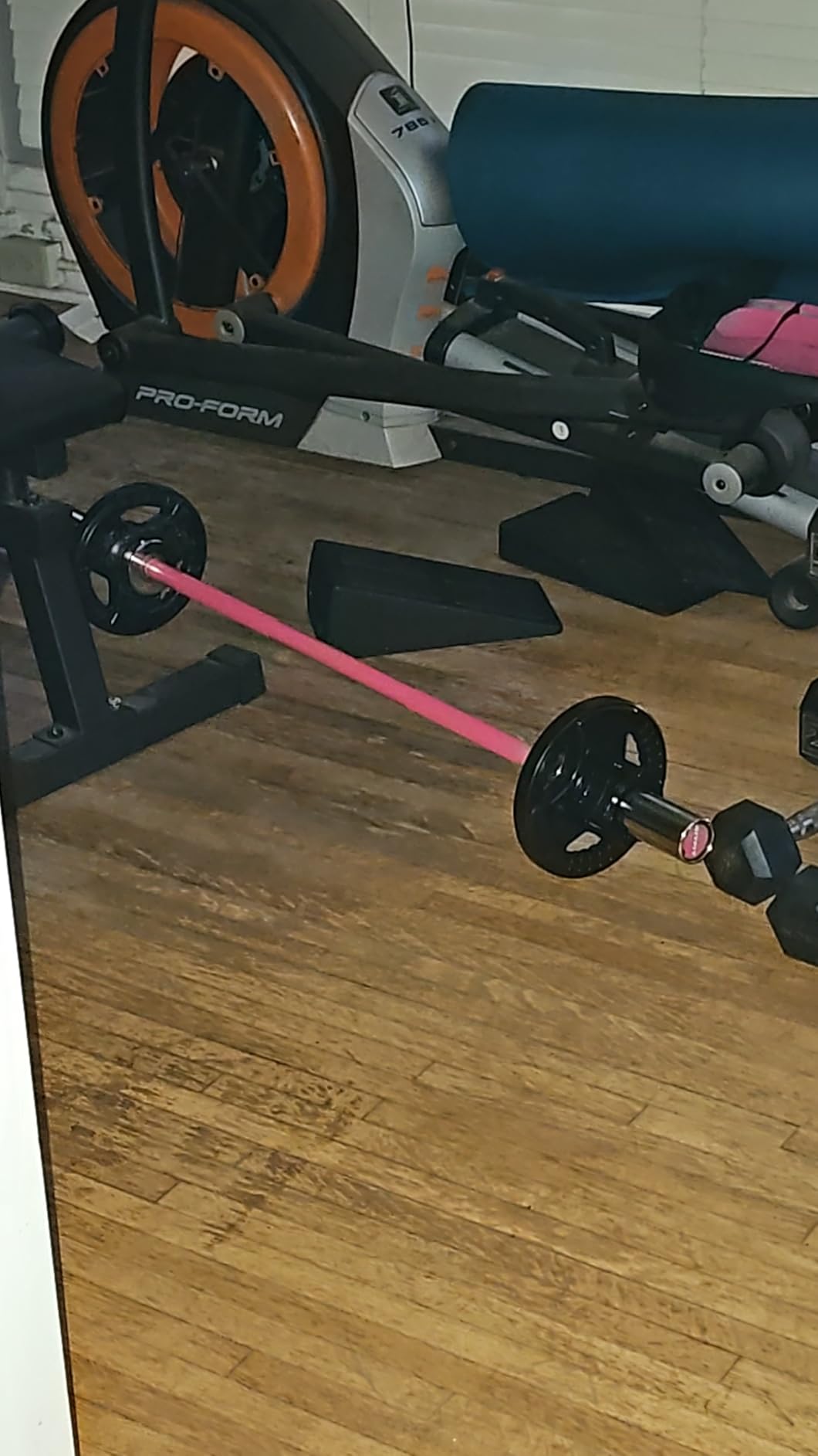 RitFit Barbell Weight Set - 4/6FT Olympic Barbell with Weight Plates (55-115LB Total) - Weightlifting Equipment for Squats, Curls, Deadlifts, Presses, Hip Thrusts customer photo 2