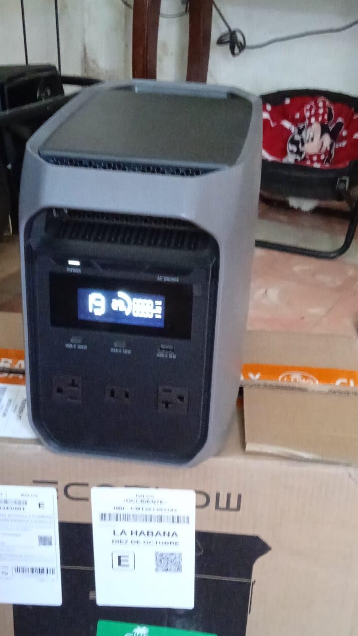 EF ECOFLOW Portable Power Station DELTA 3 Classic, 1024Wh 1800W AC, 3600W Surge, 1 Hr Fast Charge, 100W USB-C Output, LiFePO4 Battery, 10ms UPS Solar Generator for Home Backup customer photo 1