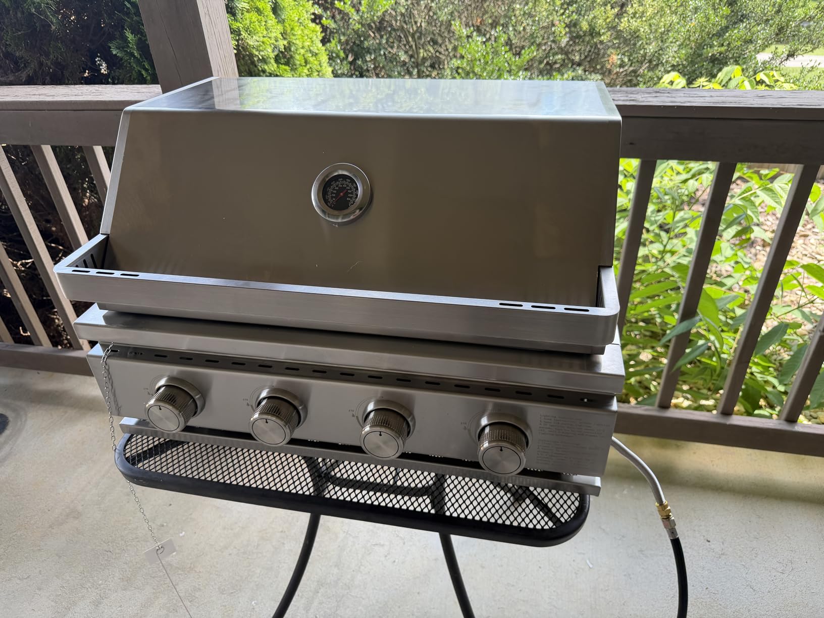 Built In 4-Burner Propane Gas Grill, 304 SS, 32000 BTU, 516sq.in., BBQ customer photo 2