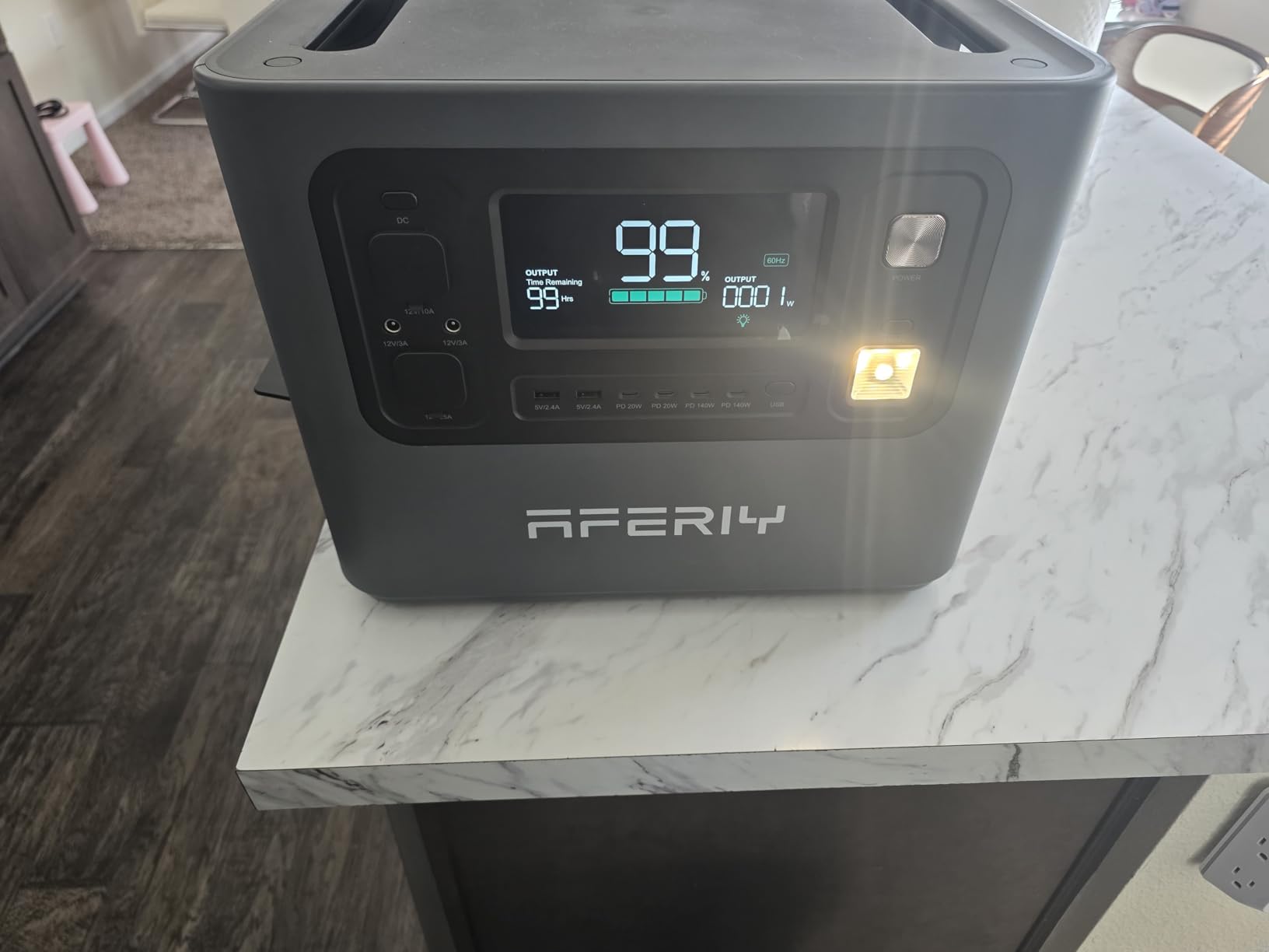 AFERIY P280 Portable Power Station 2800W (Peak 5600W) UPS Solar Generator | 2048Wh LiFePO4 Battery, Expandable to 10kWh, Fast Charge in 38 Min, PSW AC Output, Dual Solar Input for Home Use, Camping and RVs customer photo 2