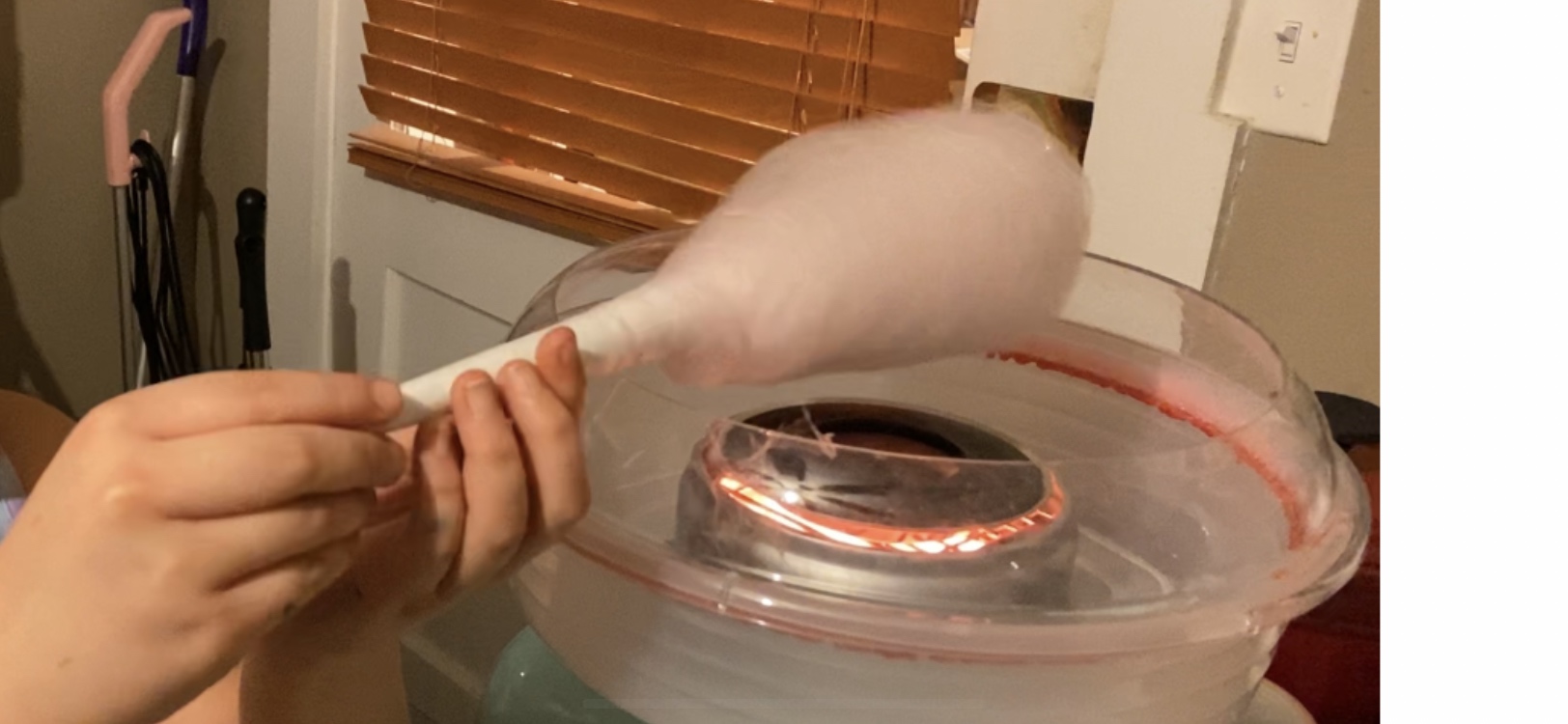 Nostalgia Countertop Cotton Candy Machine - Use Normal or Sugar-Free Candy or Flossing Sugar - Includes 2 Reusable Cones and Measuring Scoop - Aqua customer photo 1