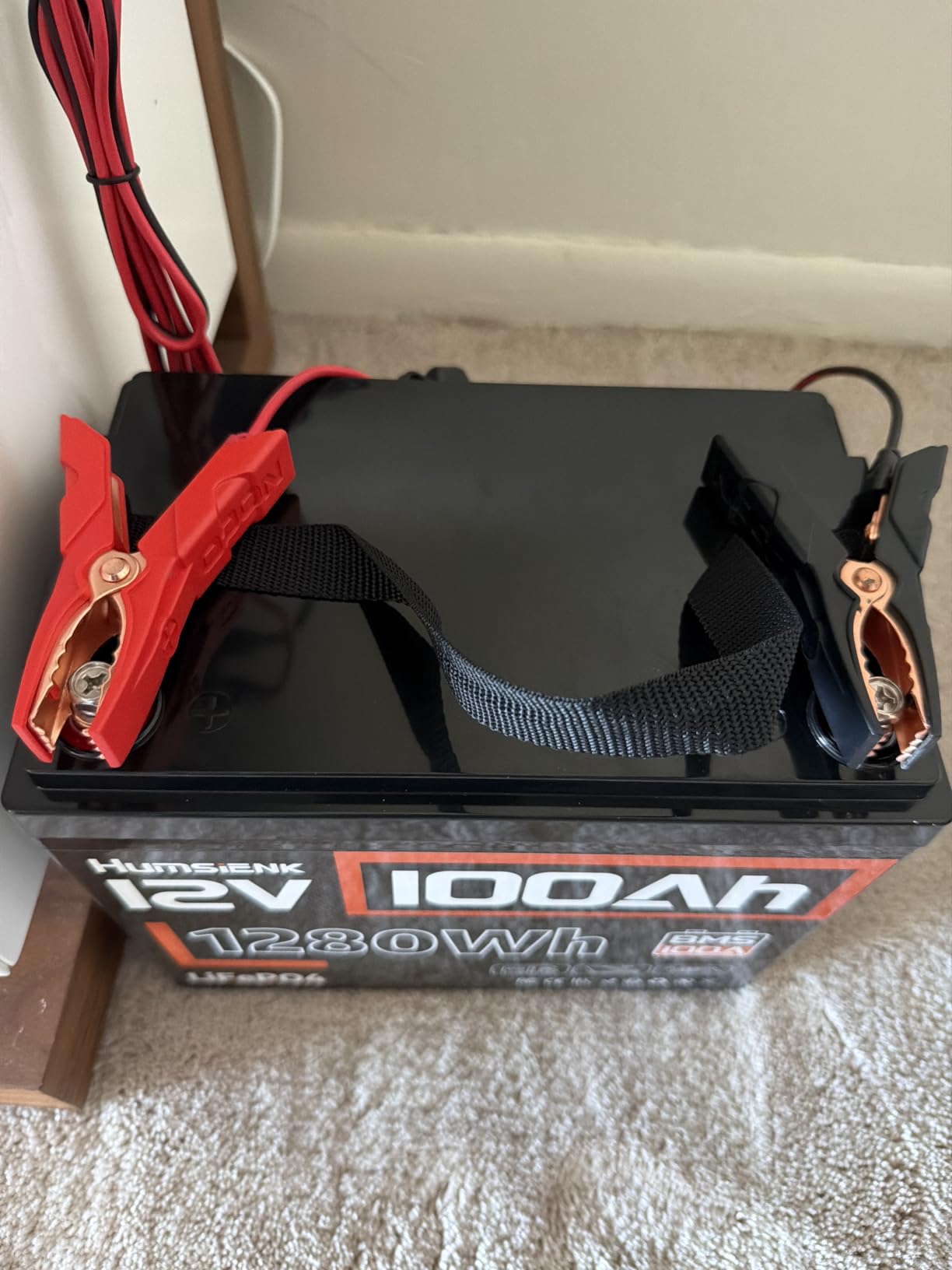 12V 100Ah LiFePO4 Lithium Battery with Bluetooth (Group 24), 15000+ Deep Cycles Battery, Built-in 100A BMS & Low-Temp Protection, Max. 1280 Energy for RV/Boat/Off-Grid/Home Backup customer photo 1