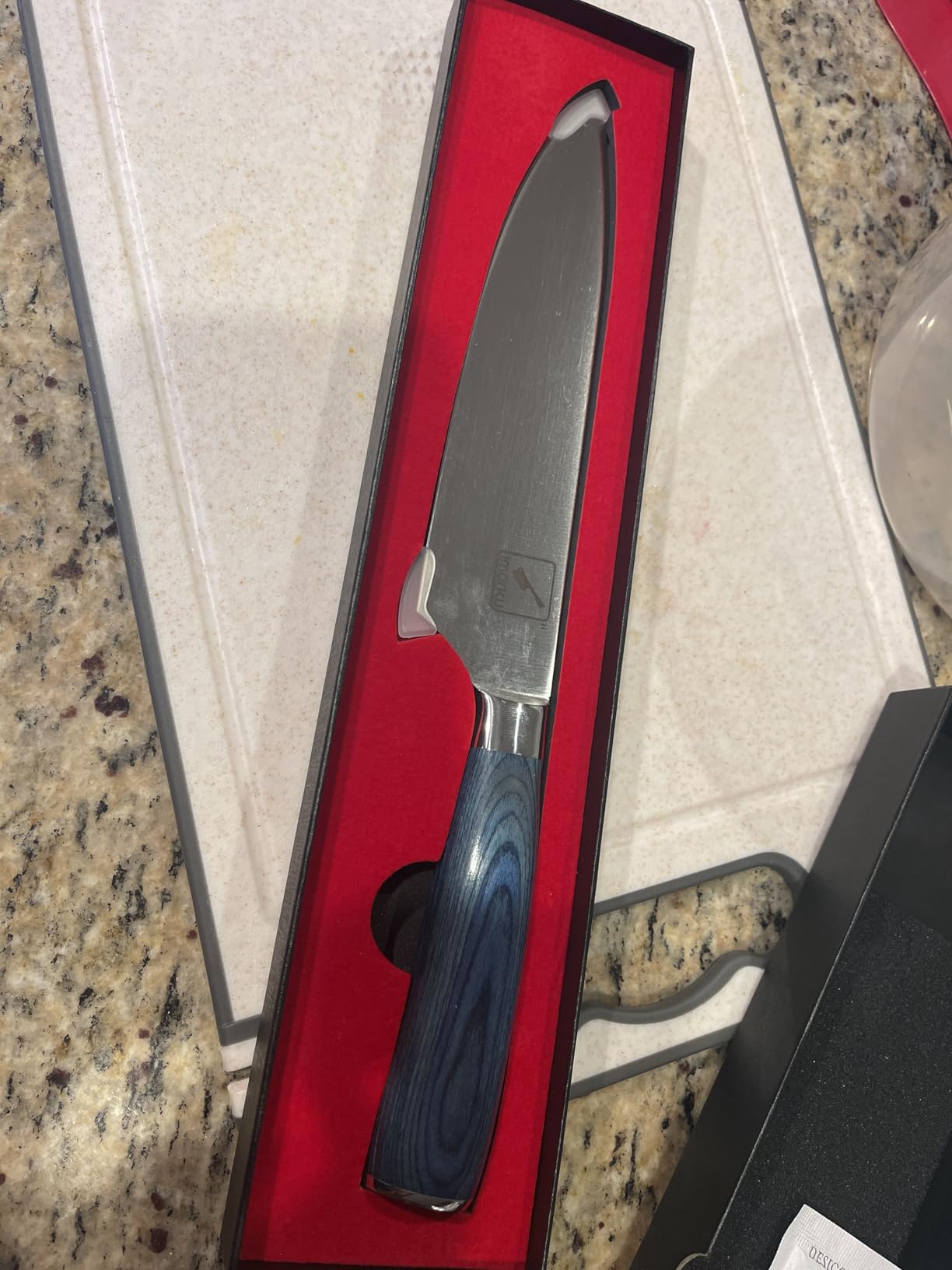 imarku Japanese High Carbon Stainless Steel Knife Set with Block, Precision-Forged Gyutou Kitchen Knives with Built-in Sharpener, Ultra-Sharp 10-15 Degree Edge, Ergonomic Non-Slip Handle, Dishwasher Safe customer photo 2