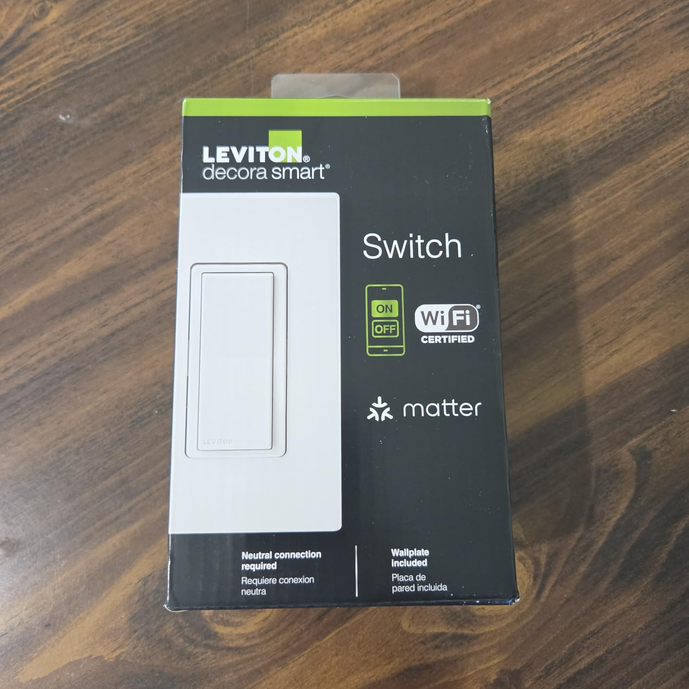 Leviton Decora Smart Switch, Wi-Fi, Works with Matter, Alexa, Google Assistant, Apple Home/Siri & Wired or Wire-Free 3-Way, Neutral Wire Required, D315S-1RW, White customer photo 2