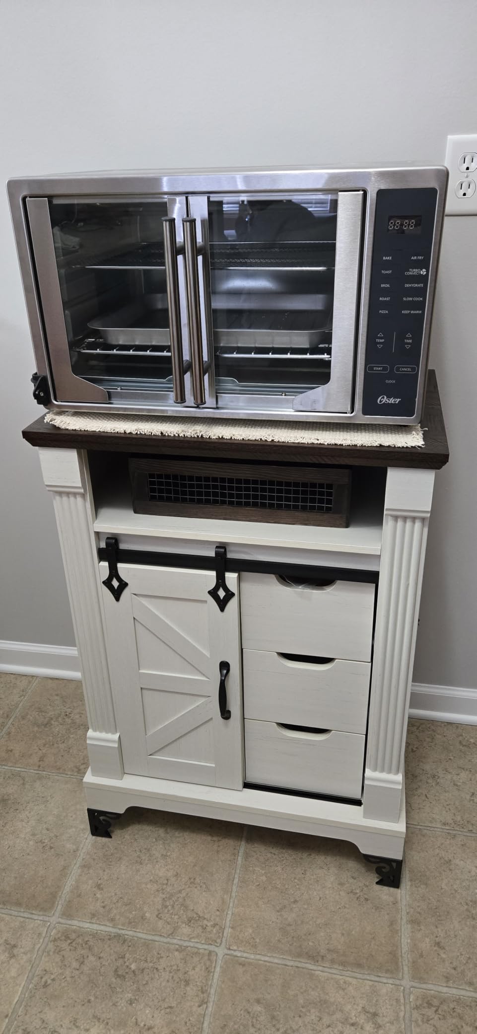 Oster Extra Large 42L French Door Countertop Toaster Oven, 10-in-1 Air Fryer Oven, Stainless Steel customer photo 2