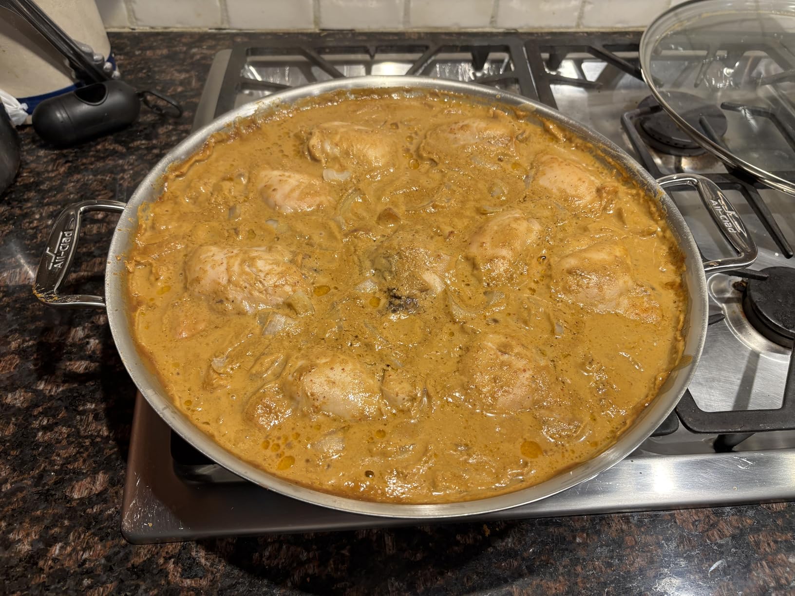 All-Clad D3 Stainless Steel 14 inch Paella Pan- Made in the USA- The Original Bonded Professional Cookware- Oven Safe & Induction Compatible customer photo 2