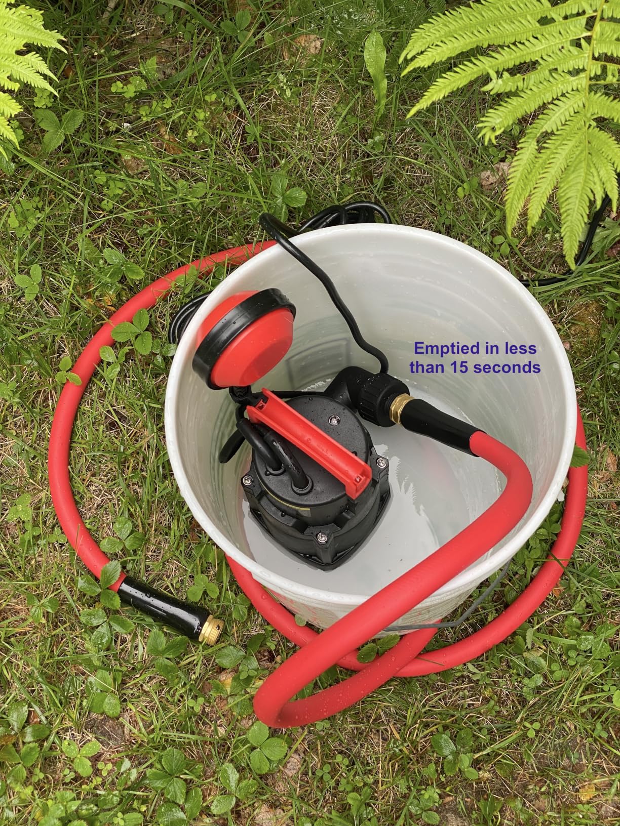 Auto Submersible Sump Pump with, Water Pump With 10-Ft Garden Hose, 1/2 HP | Submersible Pump with 25Ft Cord, Sump Pump With Float Switch And Garden Hose Adapter for Pool, Hot Tub, Basement and Floor customer photo 1