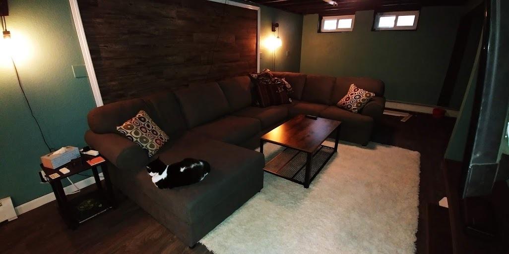 VASAGLE Lift Top Coffee Table with Hidden Storage, Gas Spring | Lift Tabletop Dining Table, Open Storage Shelf, for Living Room, Home Office, Honey Brown, MIRANTA Collection customer photo 2