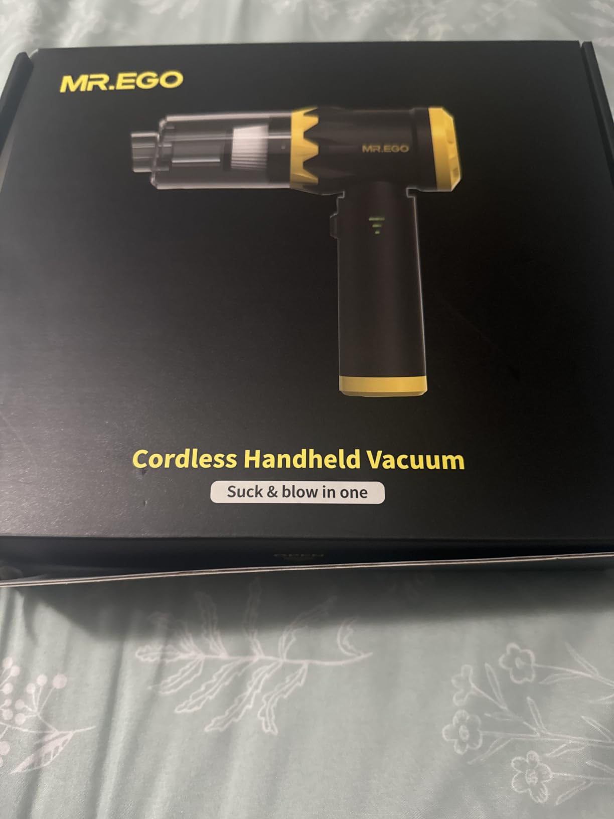 Mr.ego Handheld Car Vacuum Portable Cordless, 126000RPM/22000Pa High-Power | 4-in-1 Vacuum/Air Duster, Brushless Motor, 6000mAh Rechargeable, Ultra-Lightweight & Multi-Nozzles for Car, Home, Office customer photo 1