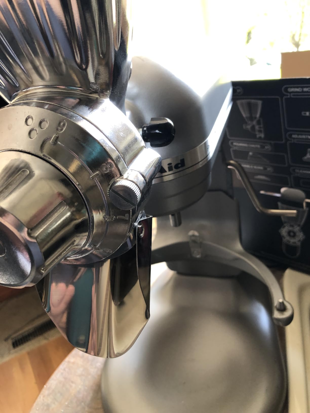 GVODE Grain Mill Attachment for KitchenAid Stand Mixer, 9 Grind Levels, All-Metal Flour Mill, Food-Safe Die-Cast Aluminum Alloy customer photo 1