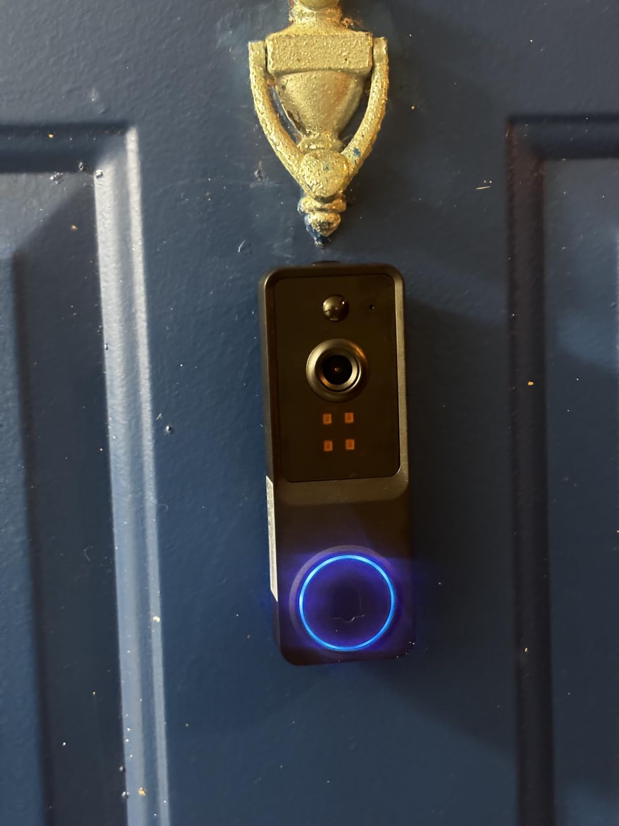 1080p Wireless Wi-Fi Video Doorbell Camera with Smart Human Detection, Night Vision, Two Way Audio, Cloud Storage, Support 2.4G WiFi Only customer photo 1