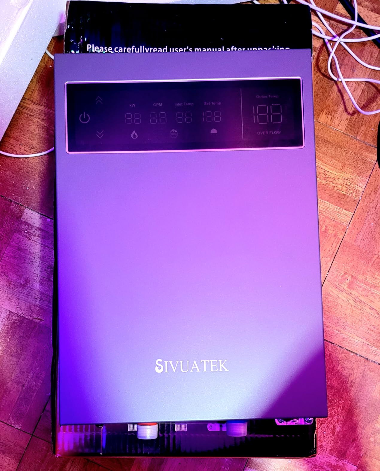 27kW Tankless Water Heater Electric 240V, Whole House, Gray | 3s Instant Heating, 99.8% Efficient, ETL Certified customer photo 1