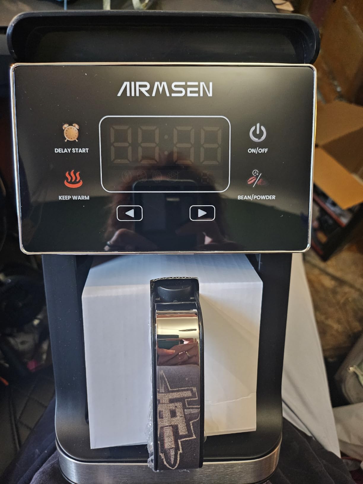 AIRMSEN Grind & Brew Coffee Maker with Built-In Grinder 5-Cup | Drip Coffee Machine with 24H Programmable Timer, 3 Grind Settings, Fresh Ground Coffee Maker for Home & Office customer photo 2