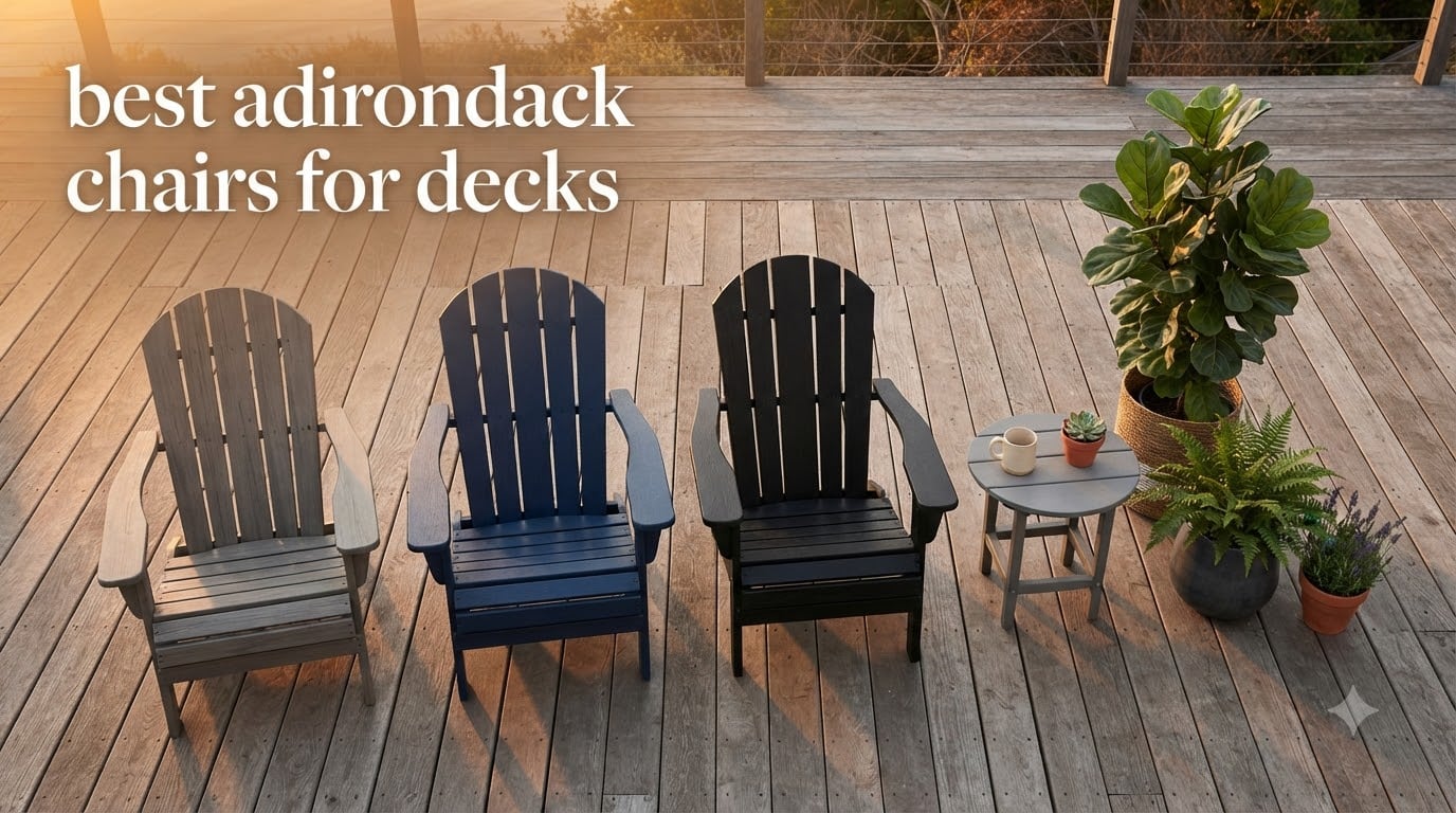 best adirondack chairs for decks