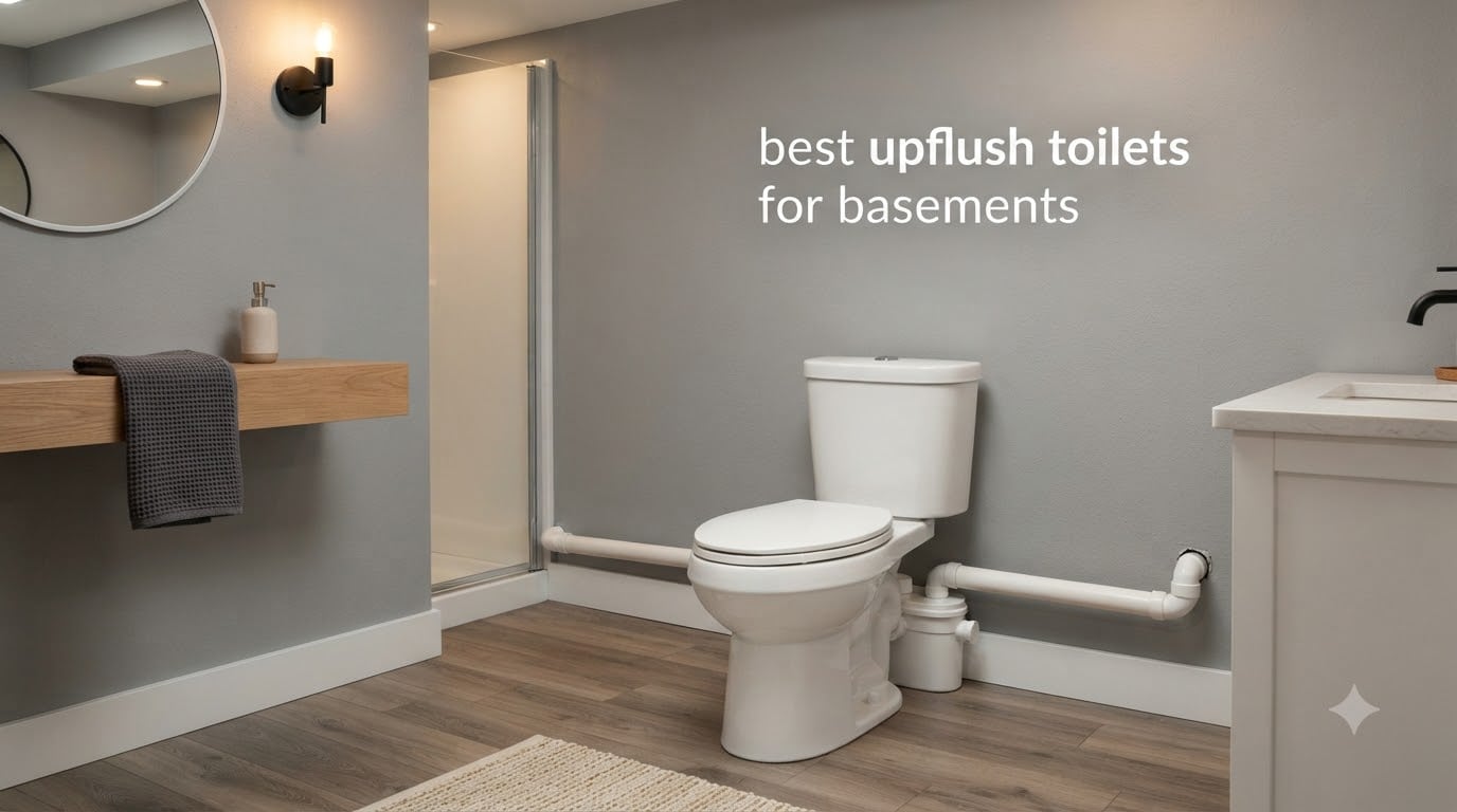 best upflush toilets for basements