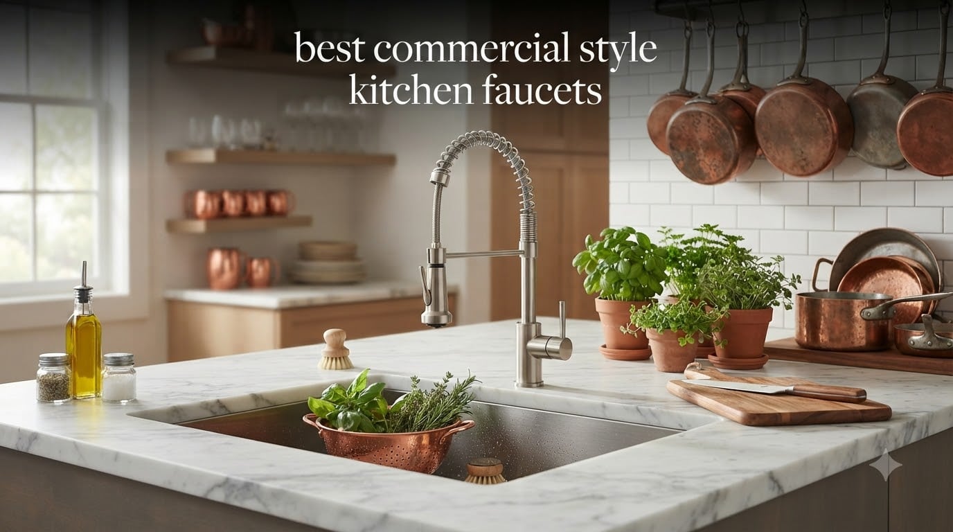 best commercial style kitchen faucets