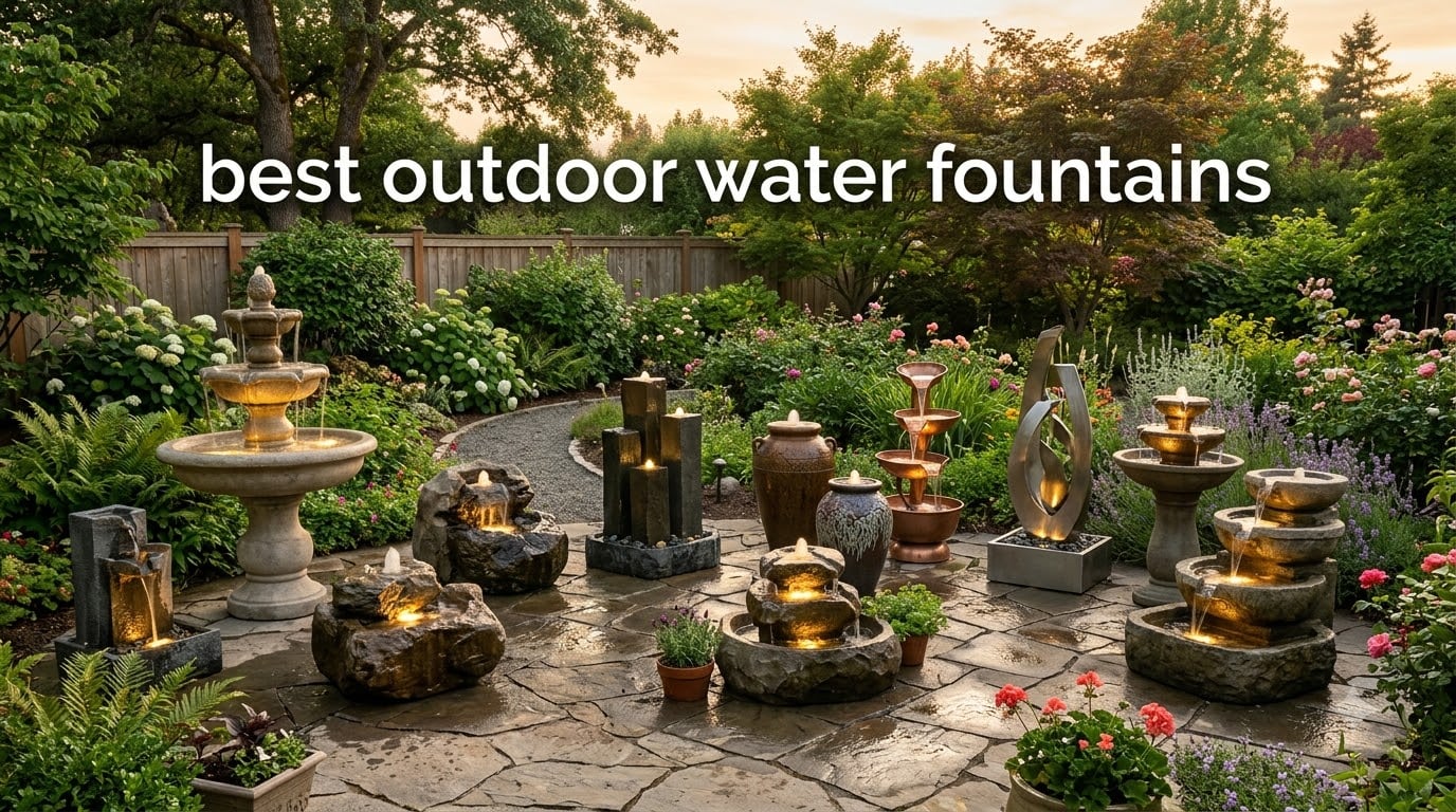 best outdoor water fountains